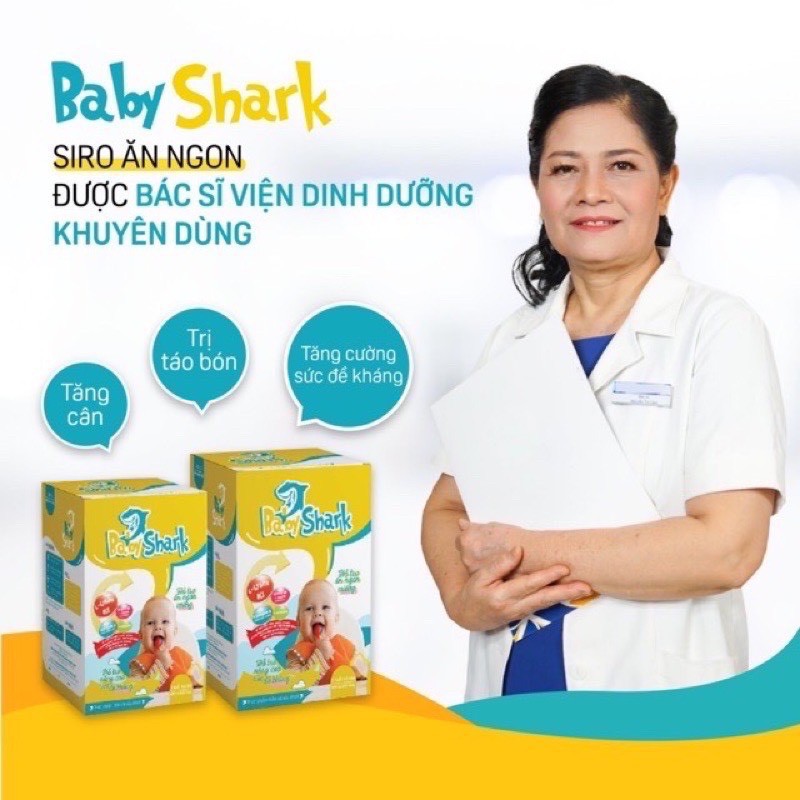 Siro ăn ngon BaBy Shark giúp bé hết biếng ăn ngủ khỏe
