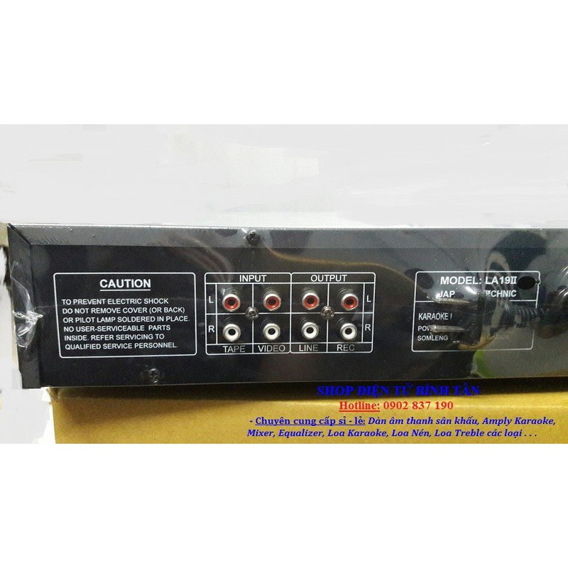 Vang - Mixer Karaoke Calidraft 2 line đèn