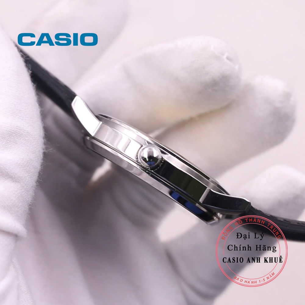 Đồng hồ nam casio MTS-110L-1AVDF mặt sapphire pin 10 năm cỡ nhỏ
