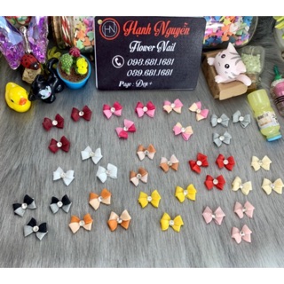 Nơ Bột 3D Gắn móng nail Set 2 cái