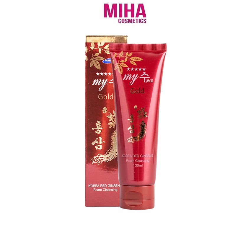 Sữa Rửa Mặt Hồng Sâm Đỏ My Gold 130ml Hàn Quốc