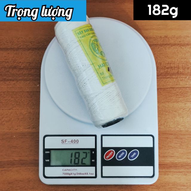 Dây nhợ thả diều, dây nhợ thợ hồ xây dựng số 18 cuộn to (tính cả ống cuộn 180g)