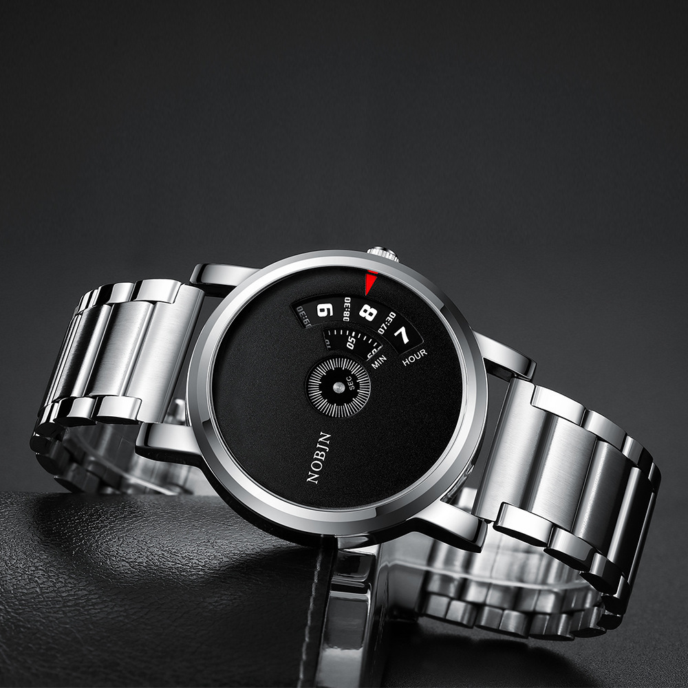 No Pointer Fashion Steel Belt Creative Quartz Watch N862
