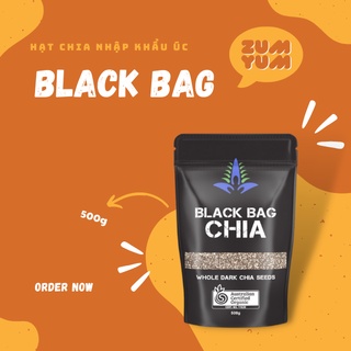 Hạt chia nhập khẩu úc black bag chia 500g - ăn vặt zumyum