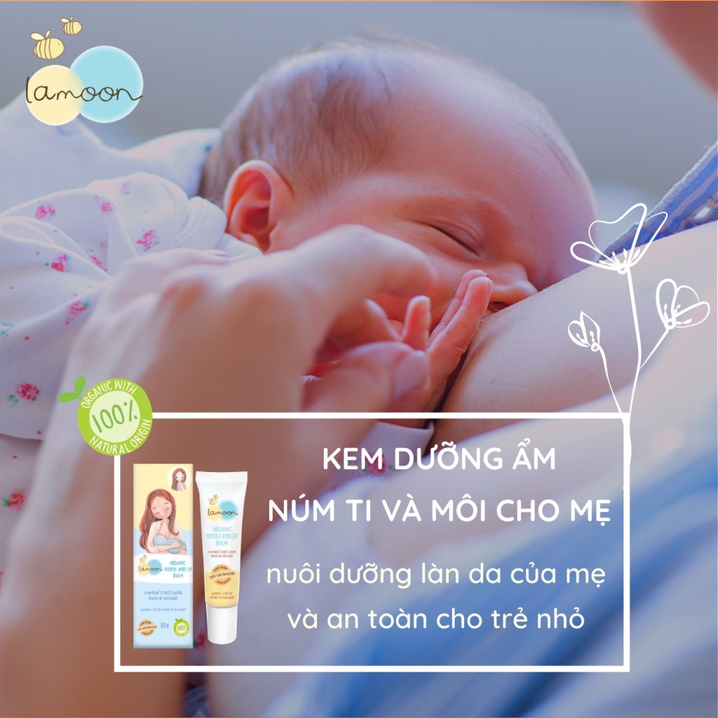 Kem dưỡng ẩm núm ti và môi cho mẹ Lamoon - 10g