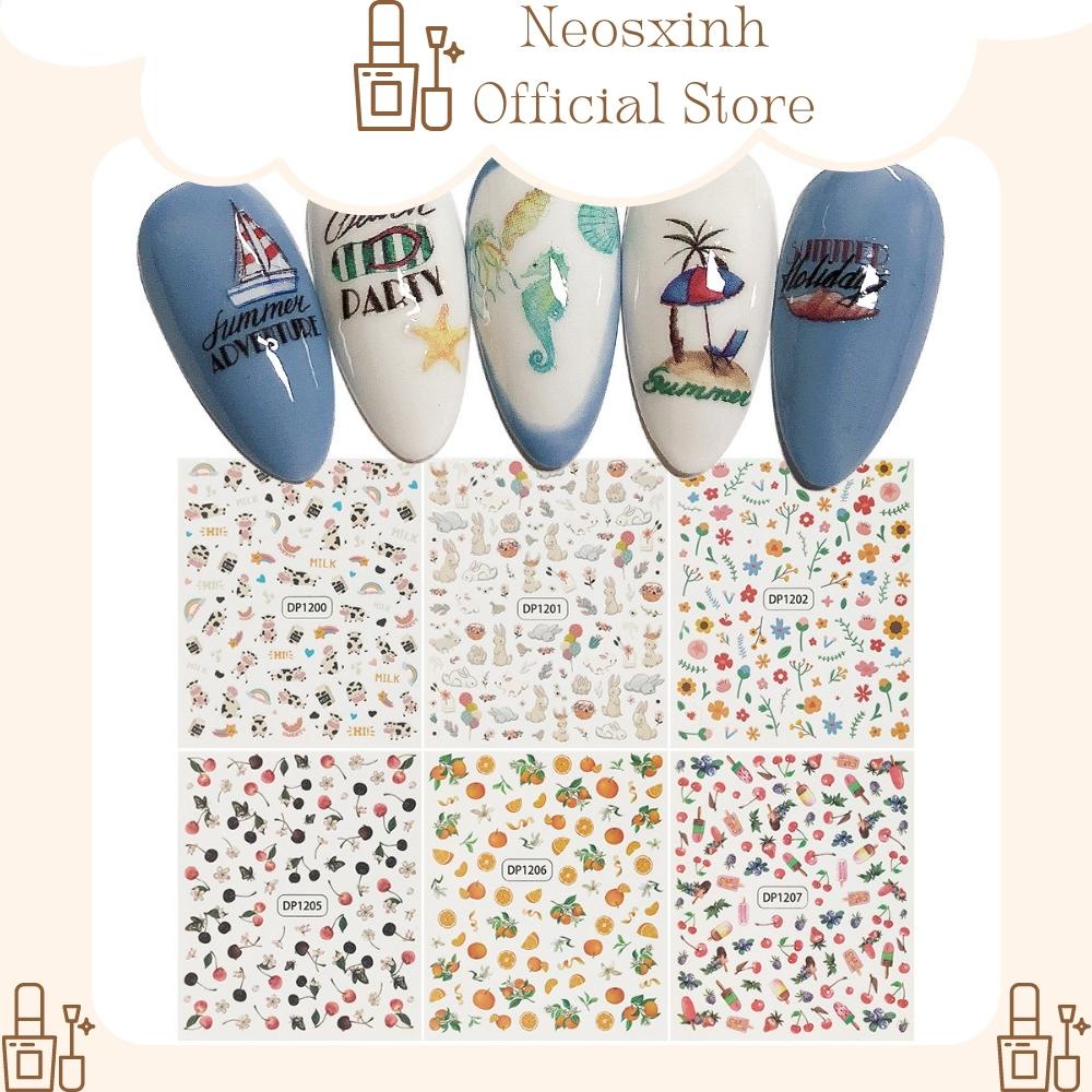Sticker Dán Móng Tay Trái Cây DP1195-1214 Cute Hot Trend - Hình Dán Móng - Neosxinh Nails