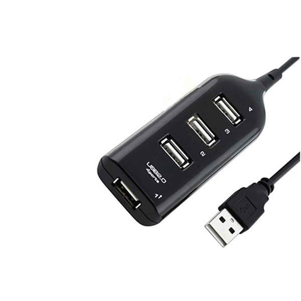MC-4 Ports USB 2 0 HUB Plug Expander Adapter With Cable Charging Concentrator Computer Laptop Accessory