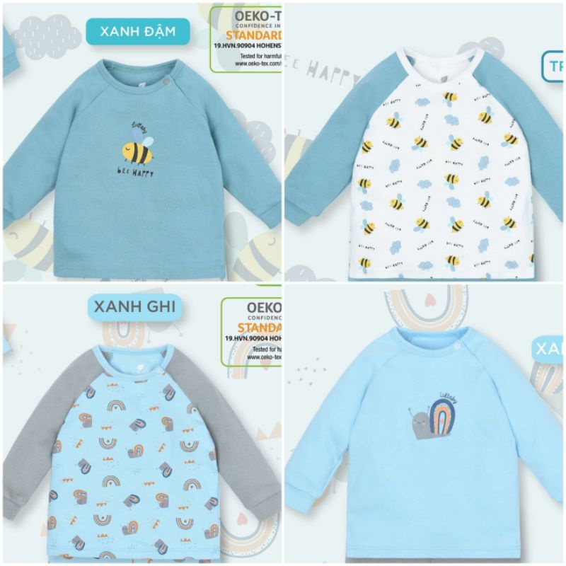 Lullaby - Áo dài tay raglan bé trai 5-16kg