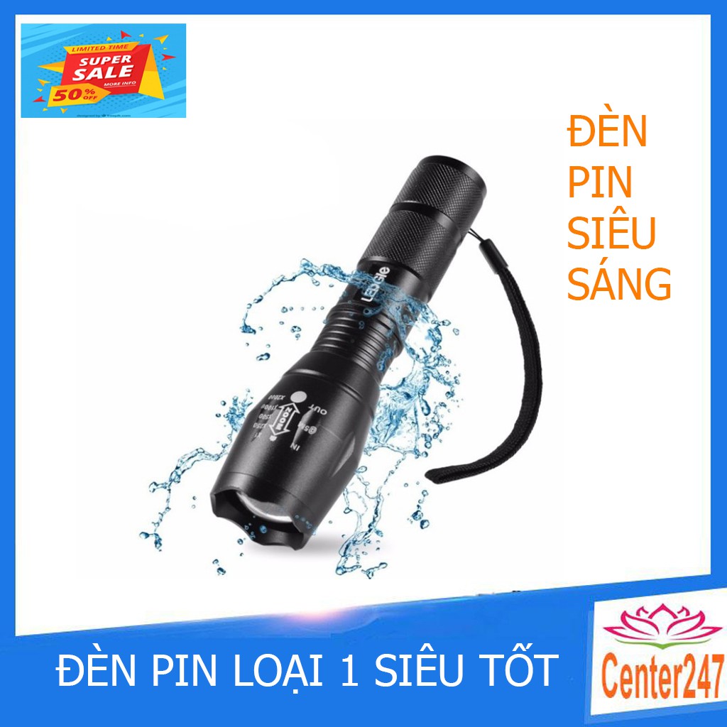 [XA KHO HÀNG HÓT] Đèn pin siêu sáng XML-T6 - A100(LOẠI TỐT)