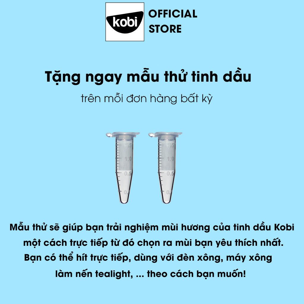 Tinh dầu Vani Kobi Vanilla essential oil giúp tăng chất lượng phòng the, hỗ trợ giải độc, chống trầm cảm hiệu quả -10ml