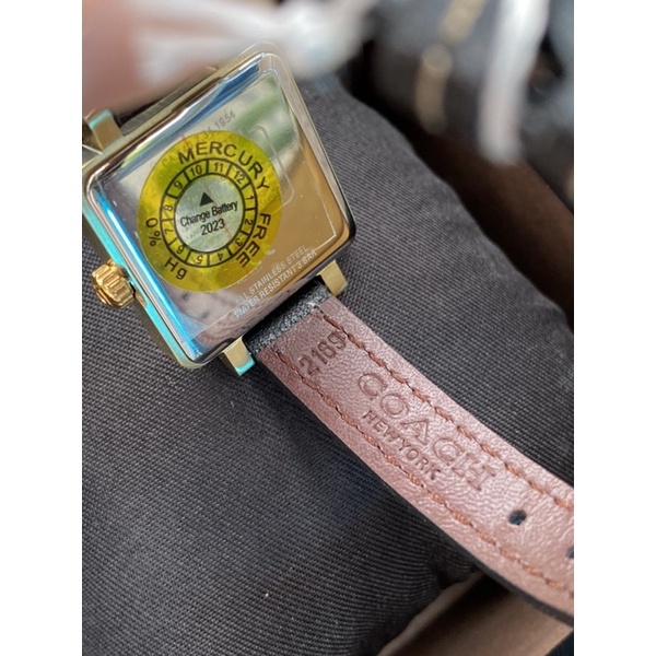 Đồng hồ nữ coach dây da , mặt số hình hoa mai xinh xắn , size 22mm