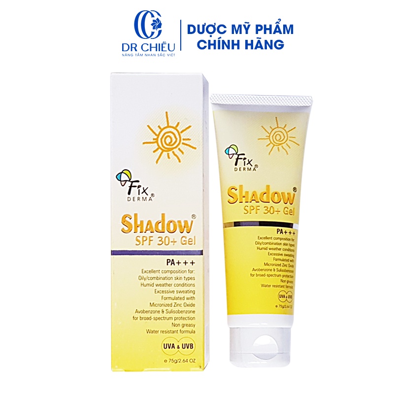 Kem Chống Nắng Shadow SPF 50+ (75g) - Gel Chống Nắng Shadow cho da mặt và toàn thân