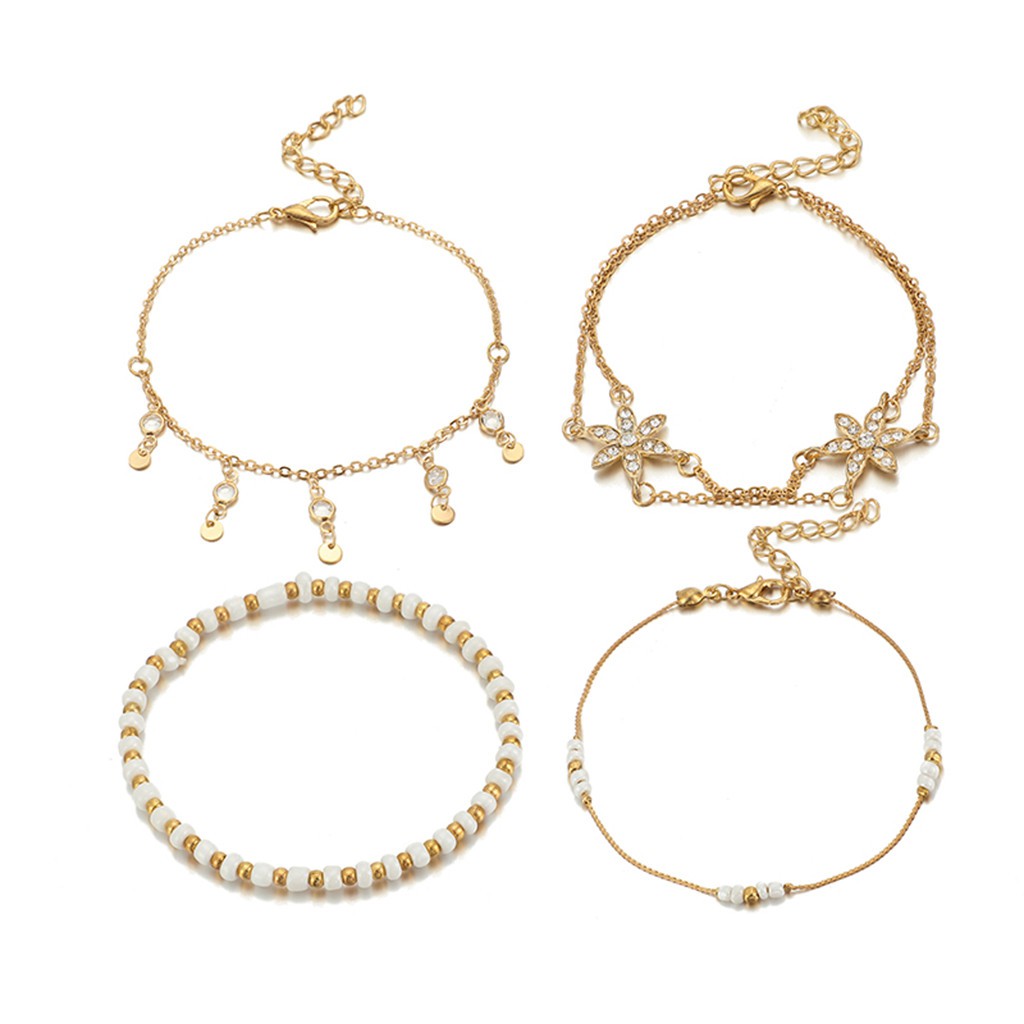 Lắc Chân Kim Loại Nhiều Lớp Phong Cách Bohemian | BigBuy360 - bigbuy360.vn