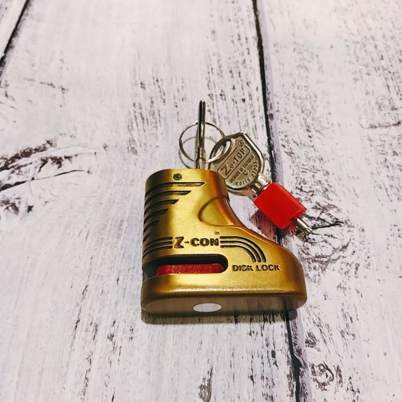 Bộ khóa đĩa chống trộm xe Z-CON hình đôi giày tặng kèm 2 chìa khóa