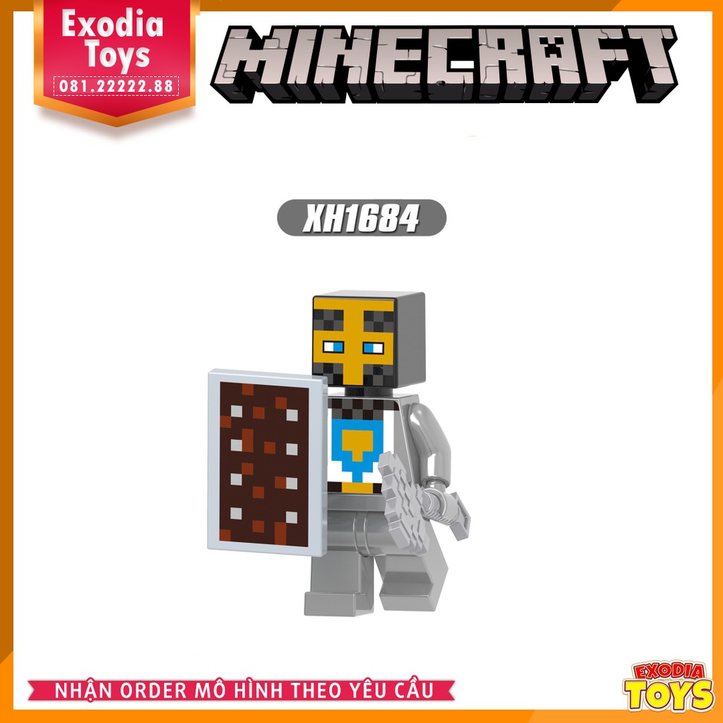 Xếp hình Minifigure nhân vật trò chơi My World : Minecraft - Đồ Chơi Lắp Ghép Sáng Tạo - XINH X0310