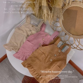 Set yếm nhung tăm kèm áo phông cho bé gái