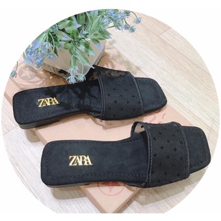 Dép lê zara chấm bi nữ