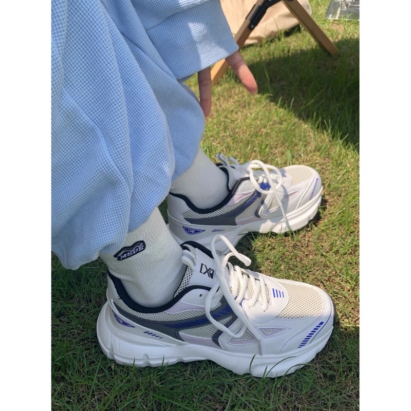 👟 Giày | Sneaker thể thao nữ form to độn đế basic đen trắng siu xinhh CÓ ẢNH THẬT