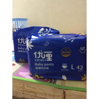 Bỉm YOULI dán, quần S112, M88, L84, XL80, XXL72, XXXL68