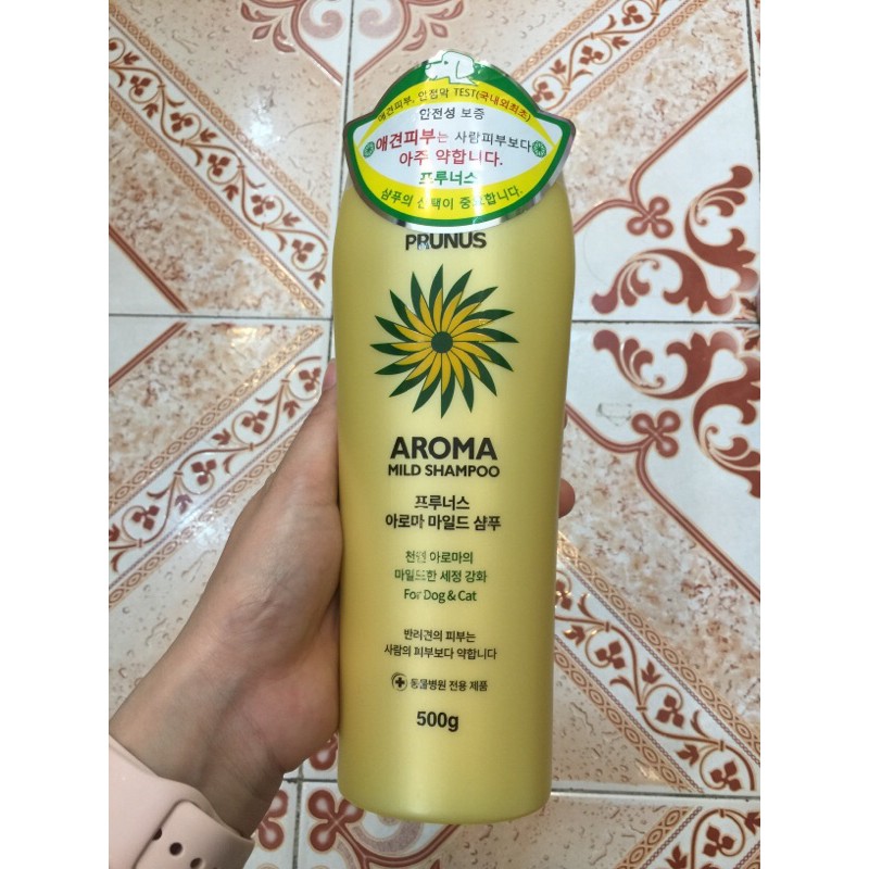 Dầu gội Prunus Aroma Mild Shampoo dành cho chó mèo