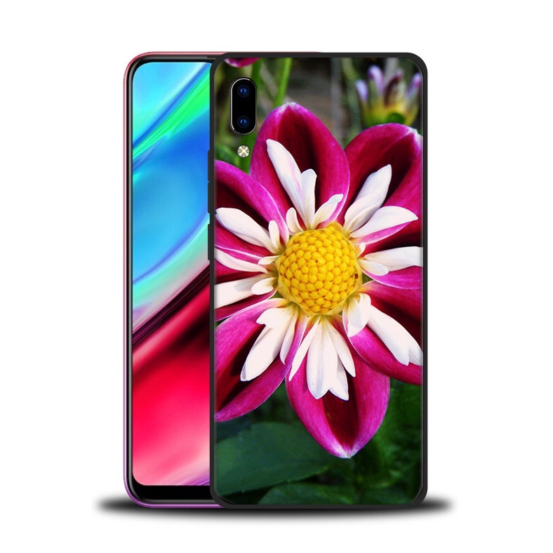 Ốp điện thoại mềm họa tiết bông hoa màu hồng cho Vivo Y17 Y53 Y55 Y69 Y71 Y81 Y91C Y93 Y95 V5 V5lite