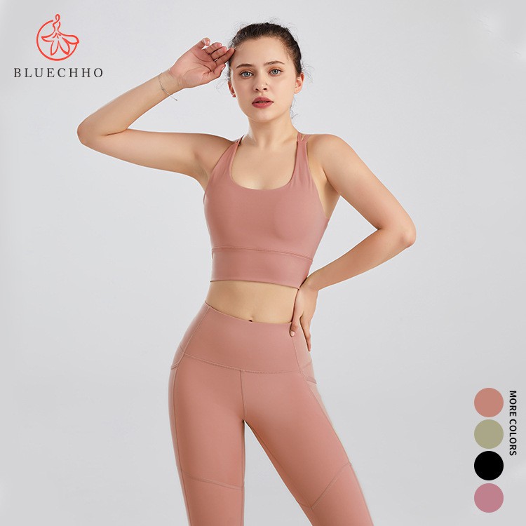 Set Đồ Tập Yoga Phong Cách Âu Mỹ Thời Trang 2020 Cho Nữ