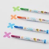 Bút sáp màu Duka : Twist Crayon 12 Màu Túi Nhựa PVC DK 3301 - 12