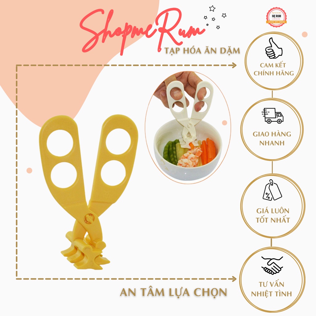 Kéo Nghiền Nhỏ Thức Ăn Cho Bé Ăn Dặm