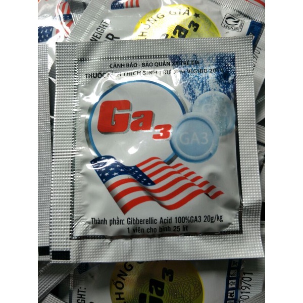 Phân bón điều hòa sinh trưởng GA3 5gr nhập khẩu từ mỹ