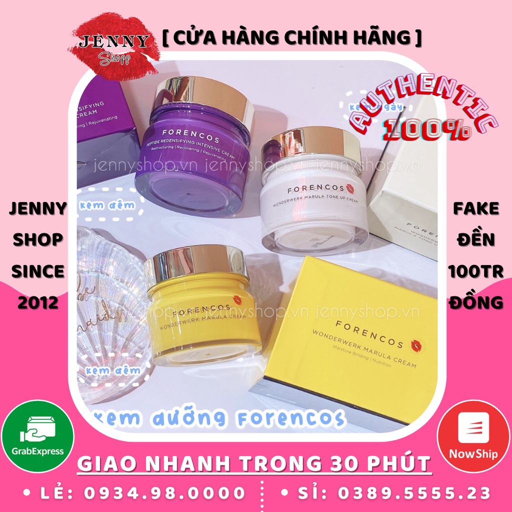 Dòng Kem Dưỡng Ẩm Dưỡng Trắng Nâng Tone Da Forencos