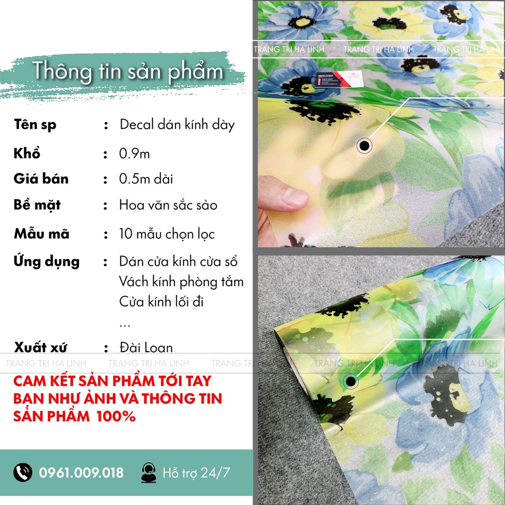 Decal dán kính mờ cửa sổ phòng ngủ 3d decal nhiều mẫu đẹp giá rẻ