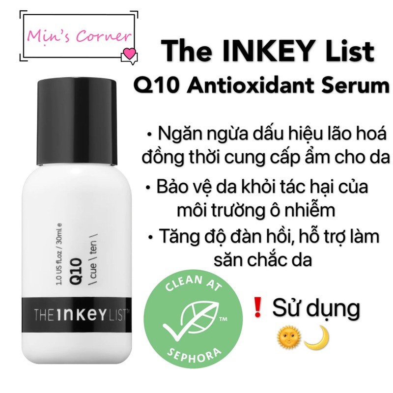 (Bill US) Tinh chất chống lão hoá The INKEY List Q10 Antioxidant Serum