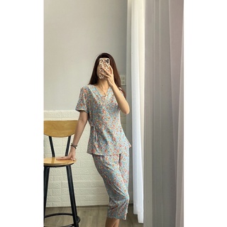 SET BỘ ÁO ĐẮP CHÉO QUẦN LỬNG