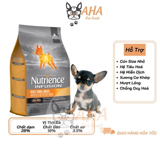 Thức Ăn Cho Chó Chihuahua Nutrience Infusion Bao 500g Dầu Cá Hồi, Da Lông Bóng Mượt - Thịt Gà, Rau Củ Quả, Trái Cây