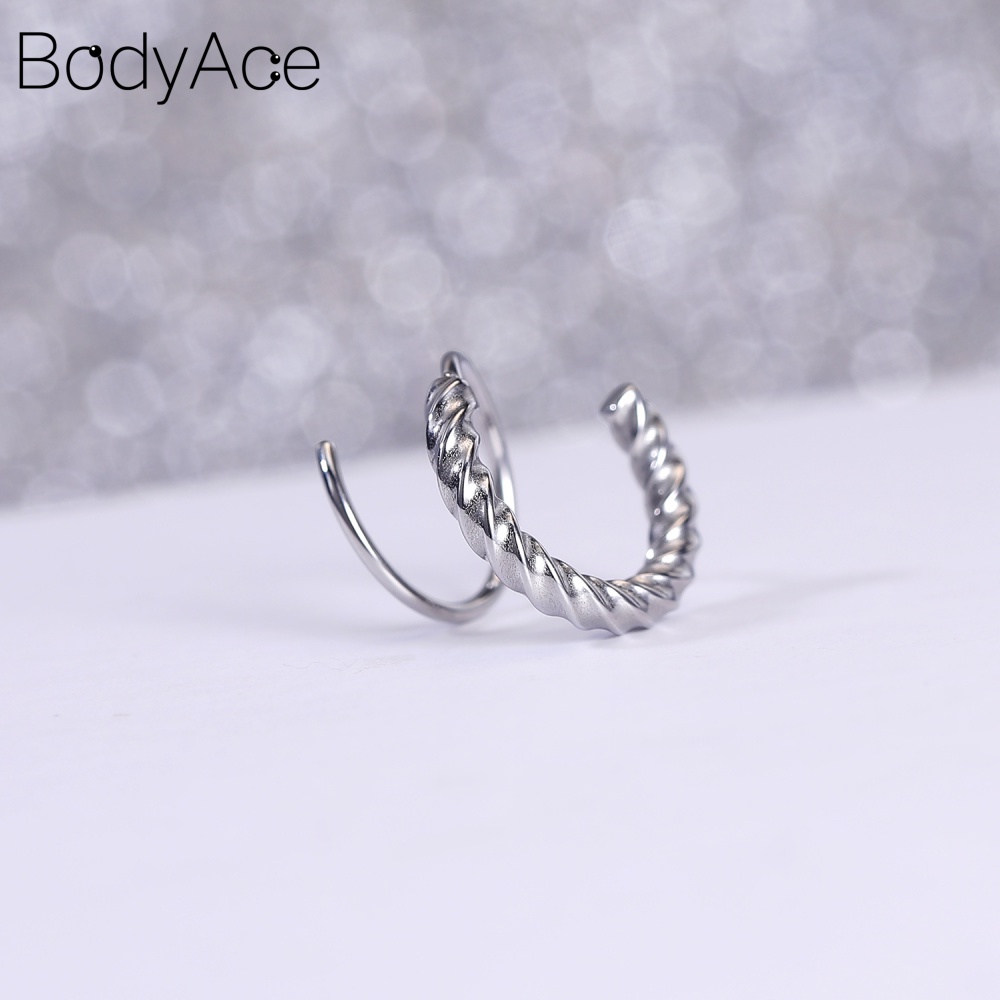 1 Khuyên Mũi Tròn 20G Bằng Thép Không Gỉ Cá Tính