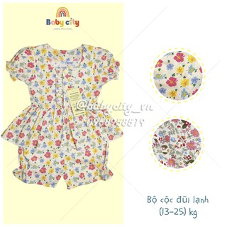[Mã BABYVIP1 giảm 10% cho đơn 250K] Đồ Bộ Họa Tiết Hoa Nhí Vải Thô Xuất Hàn Giá Tốt Cho Bé Gái Từ (13-25) Kg Cực Xinh