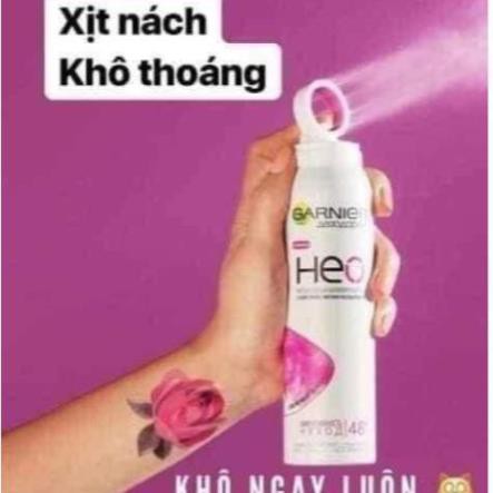 Xịt khô khử mùi nách GARNIER HEO CỦA NGA dạng xịt, Xịt khut mùi an toàn hiệu quả HN12