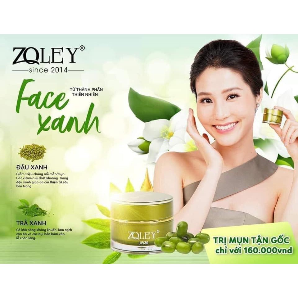 [trợ giá]face zoley xanh chính hãng hũ 10gr