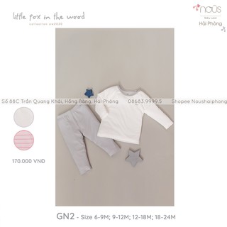 Nous Giữ Nhiệt Trắng Ghi Đậm (Size 6-9 Tháng Đến 18-24 Tháng)