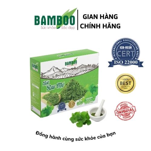 Sản phẩm dùng thử thanh bột Cần Tây, Rau má, Chùm ngây BAMBOO nguyên chất, siêu mịn gói 3g