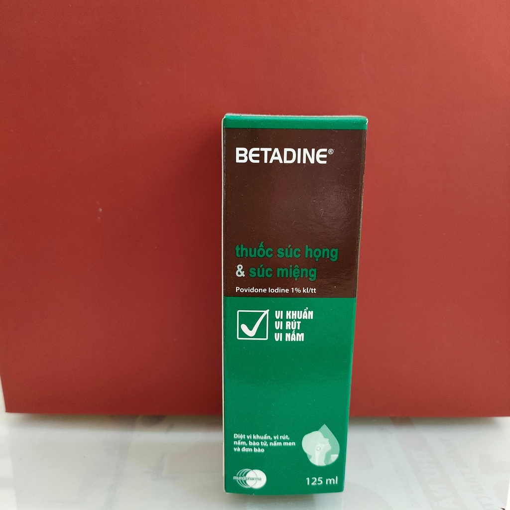 BETADINE Nước súc họng Gargle & Mouth Wash 125ml { hàng chính hãng }