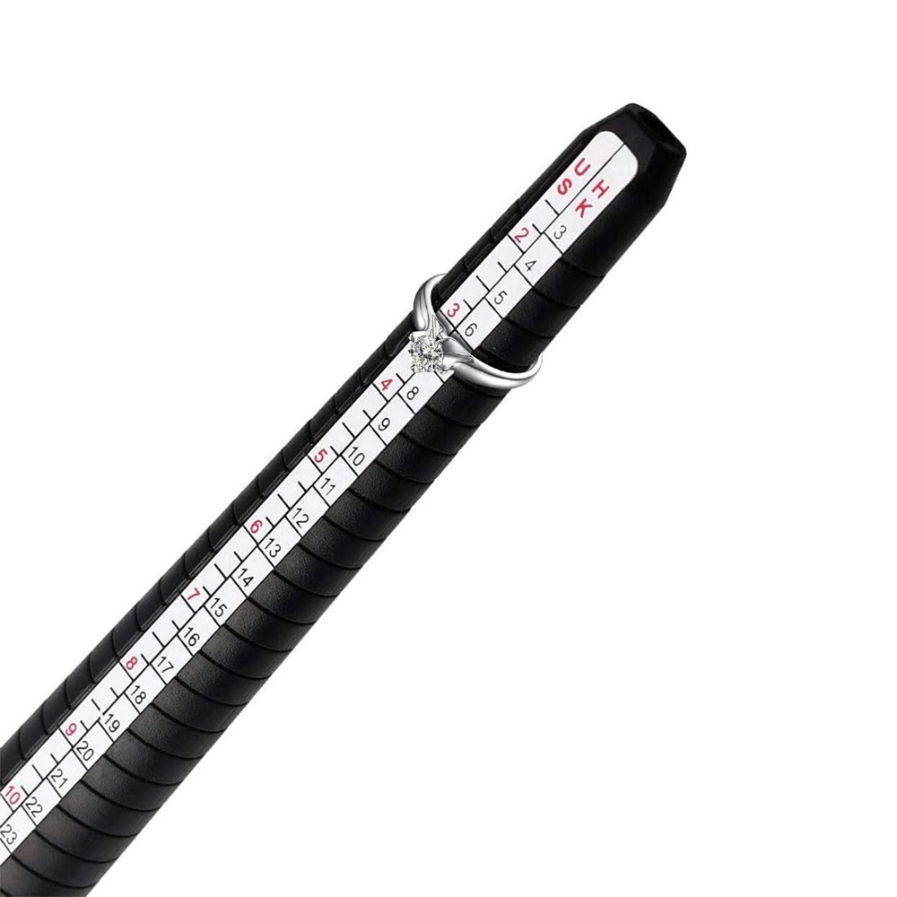 Thước đo kích thước nhẫn bằng nhựa chuyên nghiệp tiện lợi