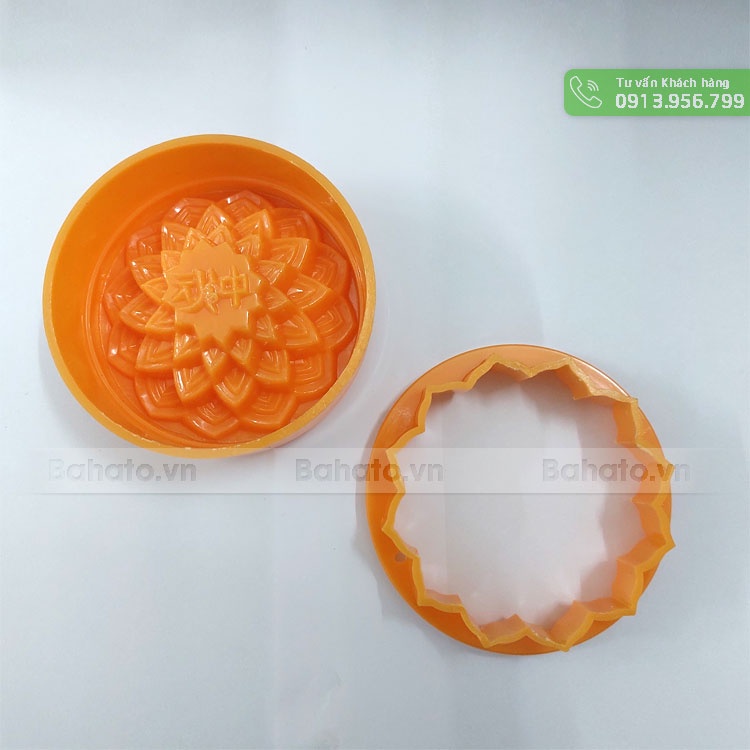 Khuôn trung thu nhận tròn sen tầng 150g | 200g | 250g | 300g