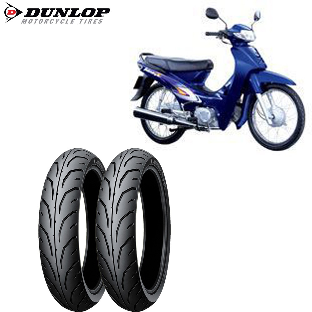 Lốp Dunlop cho xe Honda Wave nhỏ (Lốp trước TT900 2.25-17 hoặc lốp sau TT900 2.50-17) xuất xứ Indo