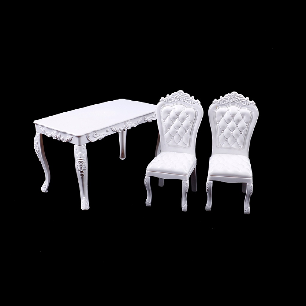 Mô Hình Bàn Ăn Nội Thất Nhà Bếp Bàn Ghế Văn Phòng Trang Trí Nhà Búp Bê Tỉ Lệ 1:6