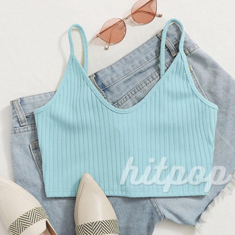Áo lửng 2 dây hở lưng 5 màu tùy chọn phong cách gợi cảm cho nữ | BigBuy360 - bigbuy360.vn