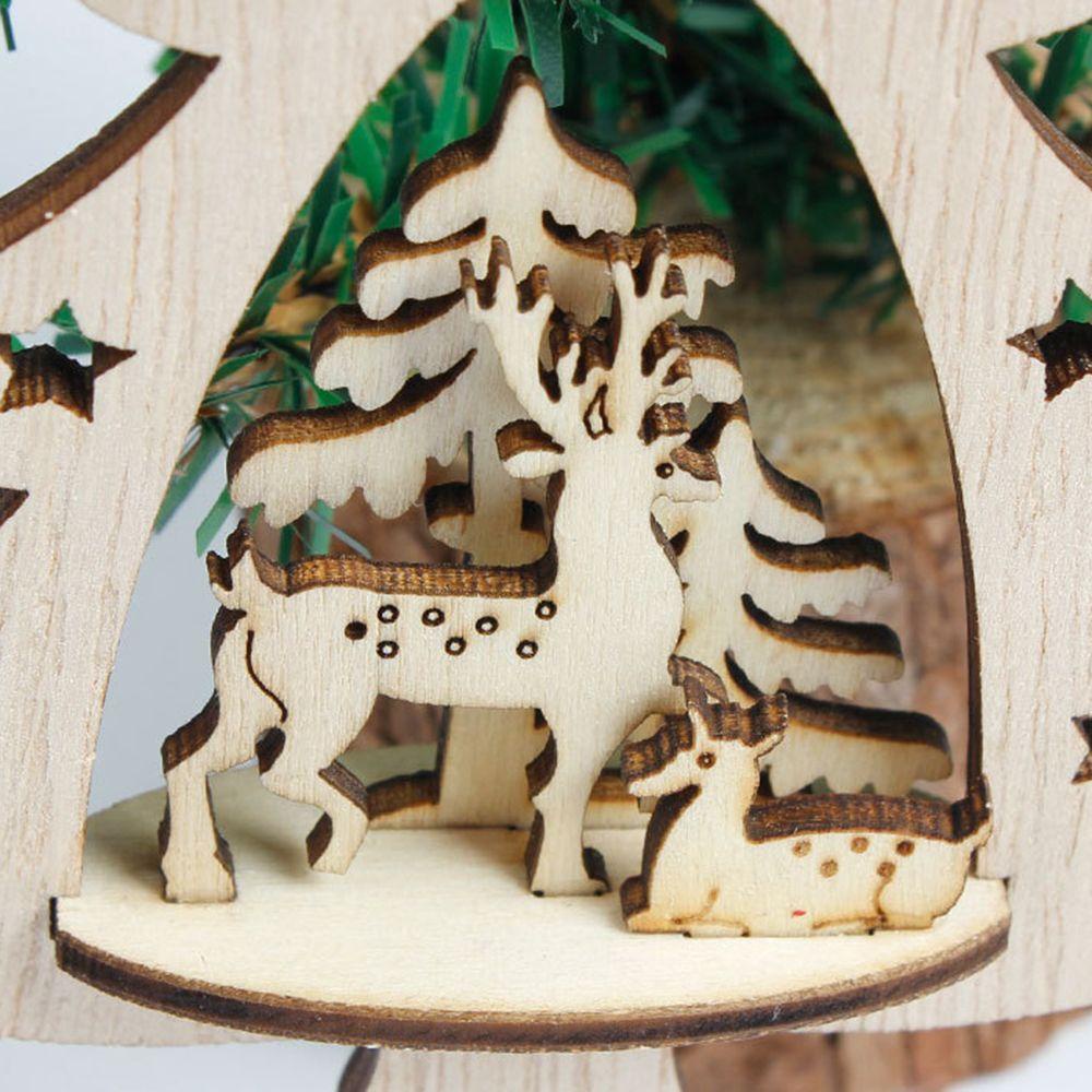 Phụ Kiện Treo Trang Trí Giáng Sinh Bằng Gỗ DIY Mới