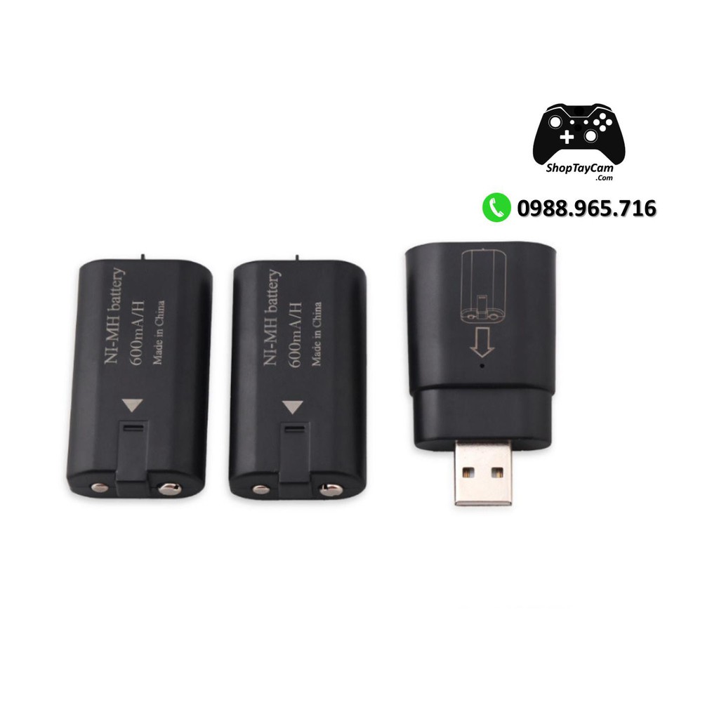 Bộ Pin Sạc 2 Pin Sạc Cho Tay Cầm Xbox One / Xbox One S Controller Hàng Chính Hãng DOBE | TOP BÁN CHẠY