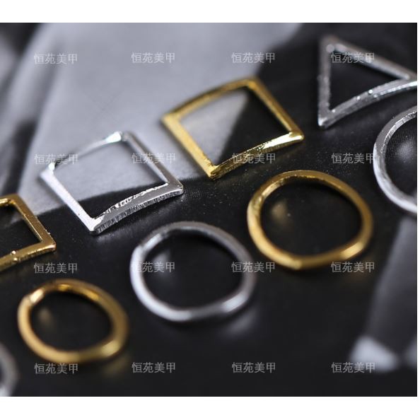Set 50 charm sắt rỗng tạo kiểu trang trí móng