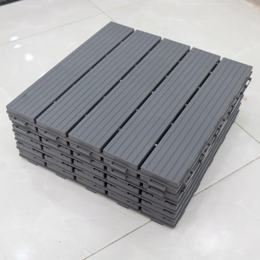 50 Tấm Vỉ Sàn Gỗ Nhựa Home Max. Vỉ Nhựa Lót Sàn Ban Công/Nhà Tắm/Hồ Bơi/Sân Thượng, 30x30cmx2cm. Hàng VNXK - Loại 1